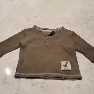 L.L.BEAN THERMAL OLIVE GREEN SIZE 3-6M
